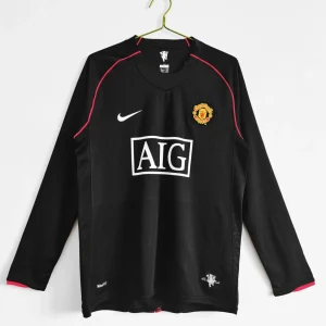 07-08 Manchester United Exterieur Manches Longues